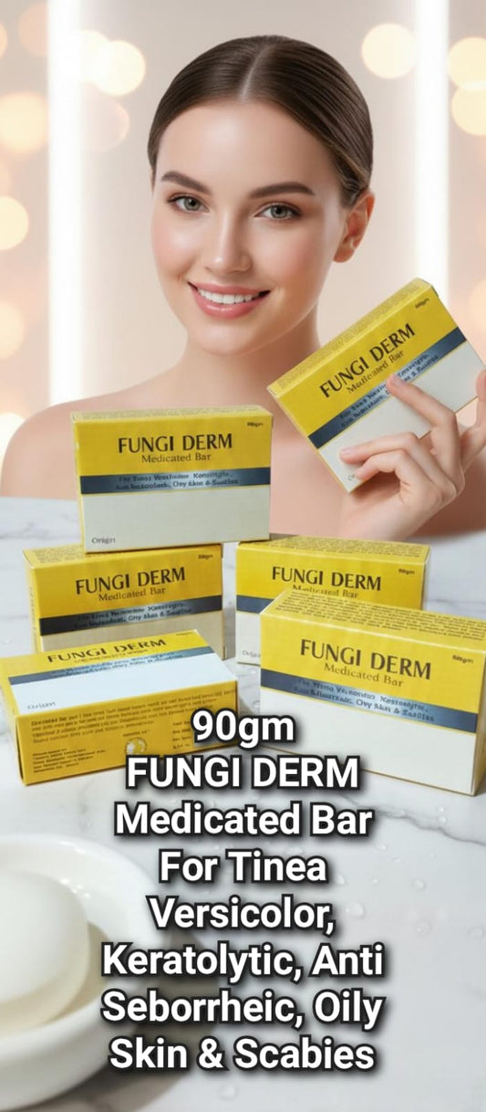 FUNGI DERM SOAP - MEDICATED BAR OILY SKIN AND SCABIES,ANTI FUNGAL,KERATOLYTIC-