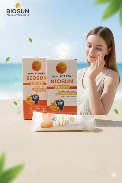 BIO SUN CREAM - SAVE YOUR SUN SCREEN FOR ALL SKIN TYPES