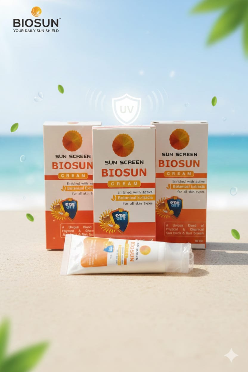BIO SUN CREAM - SAVE YOUR SUN SCREEN FOR ALL SKIN TYPES
