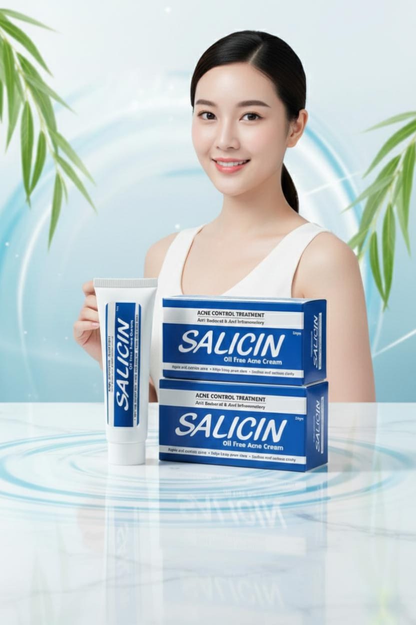 SALICIN OIL FREE ACNE CREAM - ACNE CONTROL TREATMENT 50% OFF