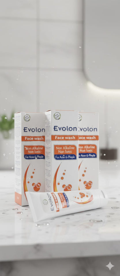 EVOLON FACE WASH - Non Alkaline Non Ionic For Acne & Pimple